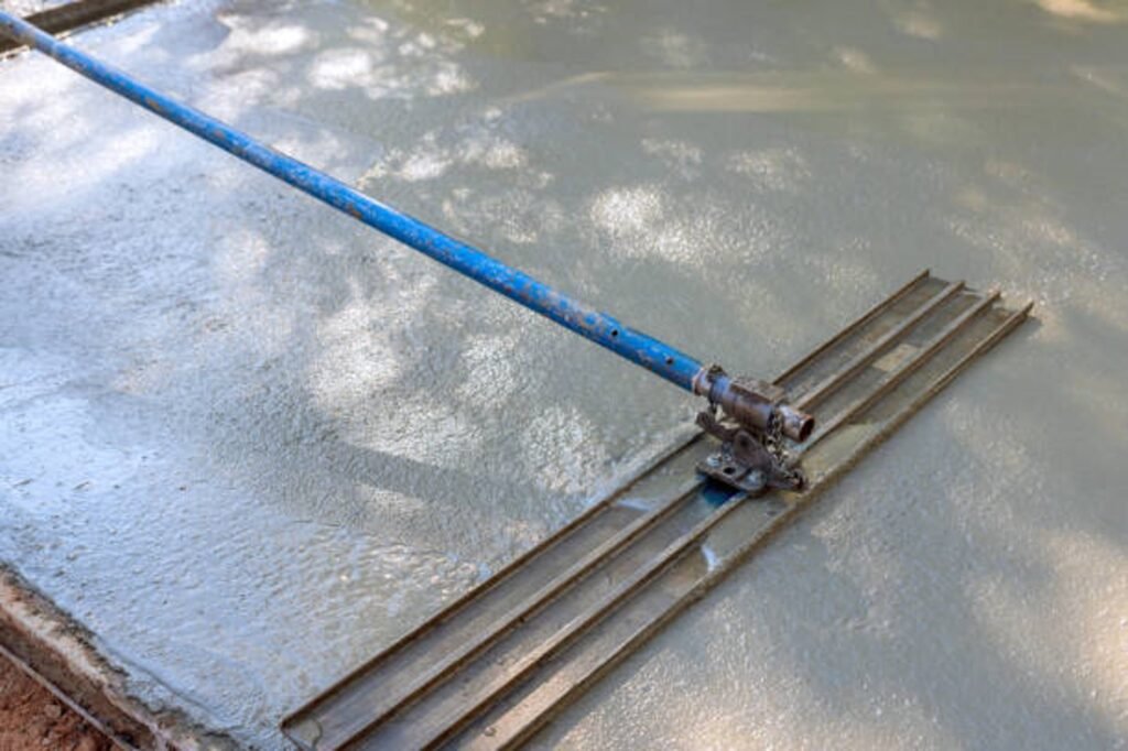 Foundation preparation area with grading and reinforcement setup before concrete installation in Beachwood, OH